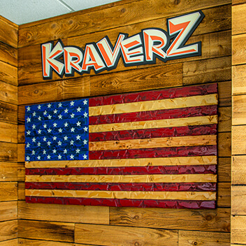 Kraverz: N88W15325 Main St Menomonee Falls, WI 53051 (Burgers, Custard, Gyros, & More)